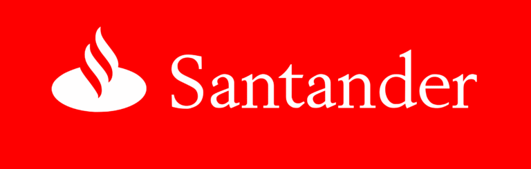 santander red and white logo